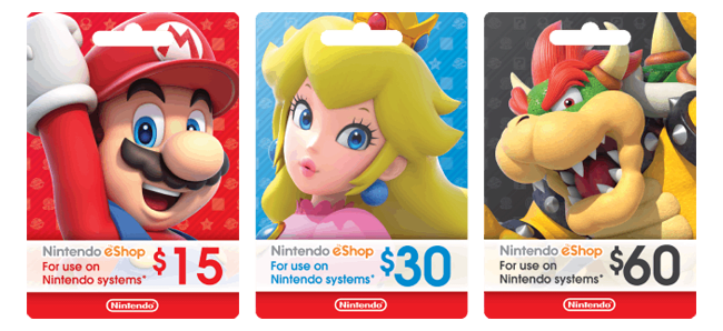 3ds nintendo eshop card